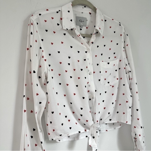 RAILS Val Crush Tie Front Button Down Blouse - Picture 6 of 15